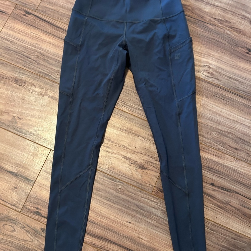 5.11 Tactical Gray Training Leggings S | Performance Fit, Gray Athleisure - Picture 2 of 6